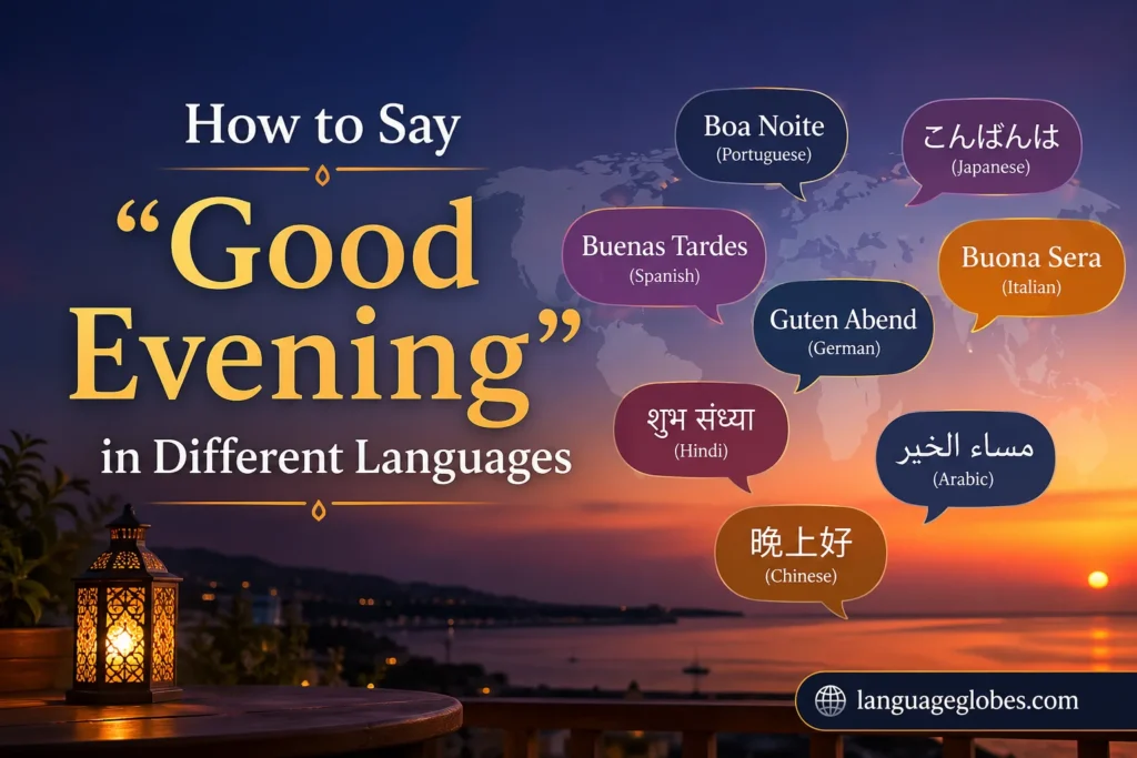 How to Say “Good Evening” in Different Languages
