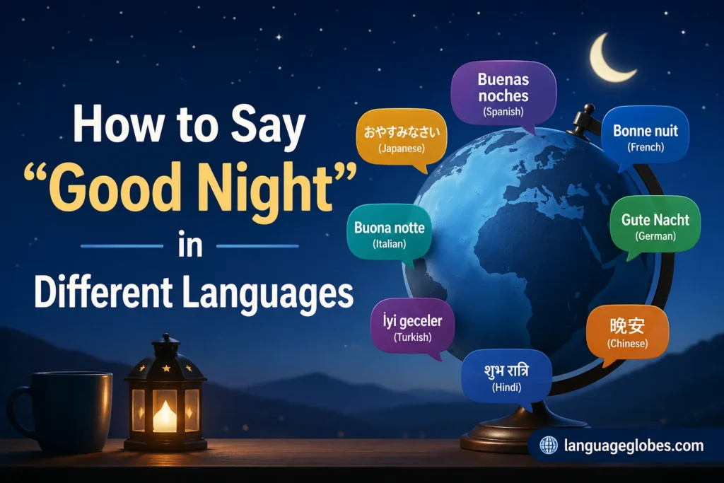 How to Say “Good Night” in Different Languages