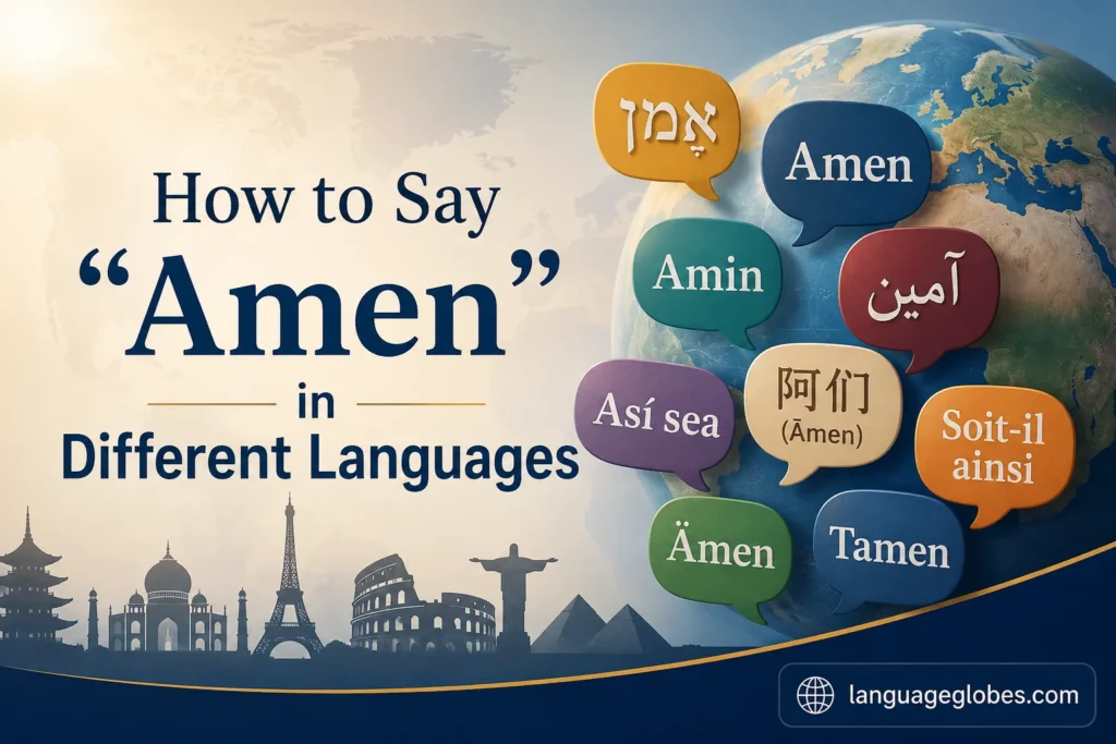 How to Say "Amen" in Different Languages
