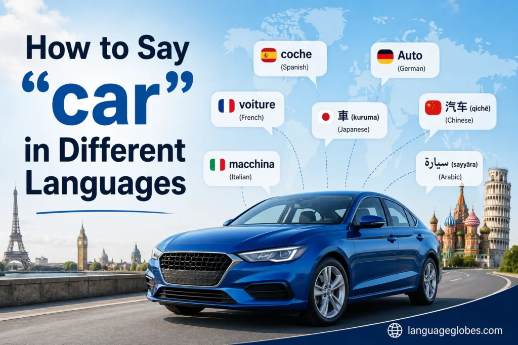 How to Say "car" in Different Languages
