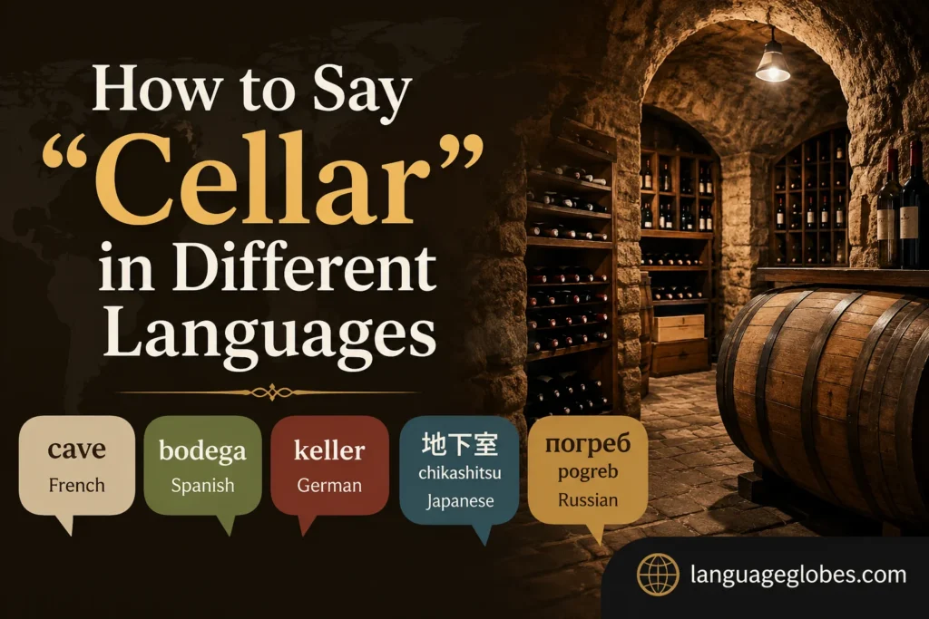 How to Say “Cellar” in Different Languages