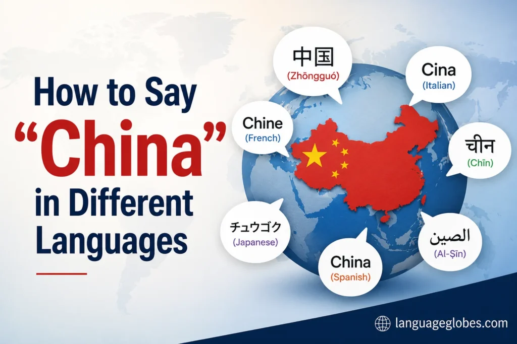 How to Say “China” in Different Languages