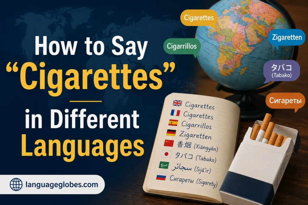 How to Say “Cigarettes” in Different Languages