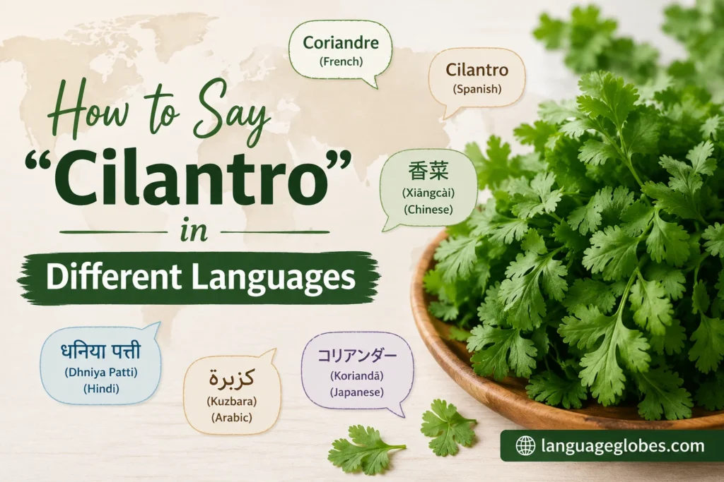 How to Say “Cilantro” in Different Languages