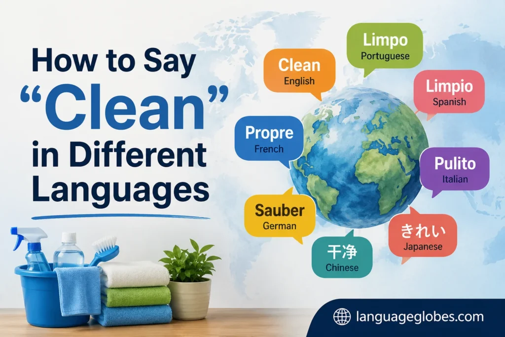 How to Say "Clean" in Different Languages