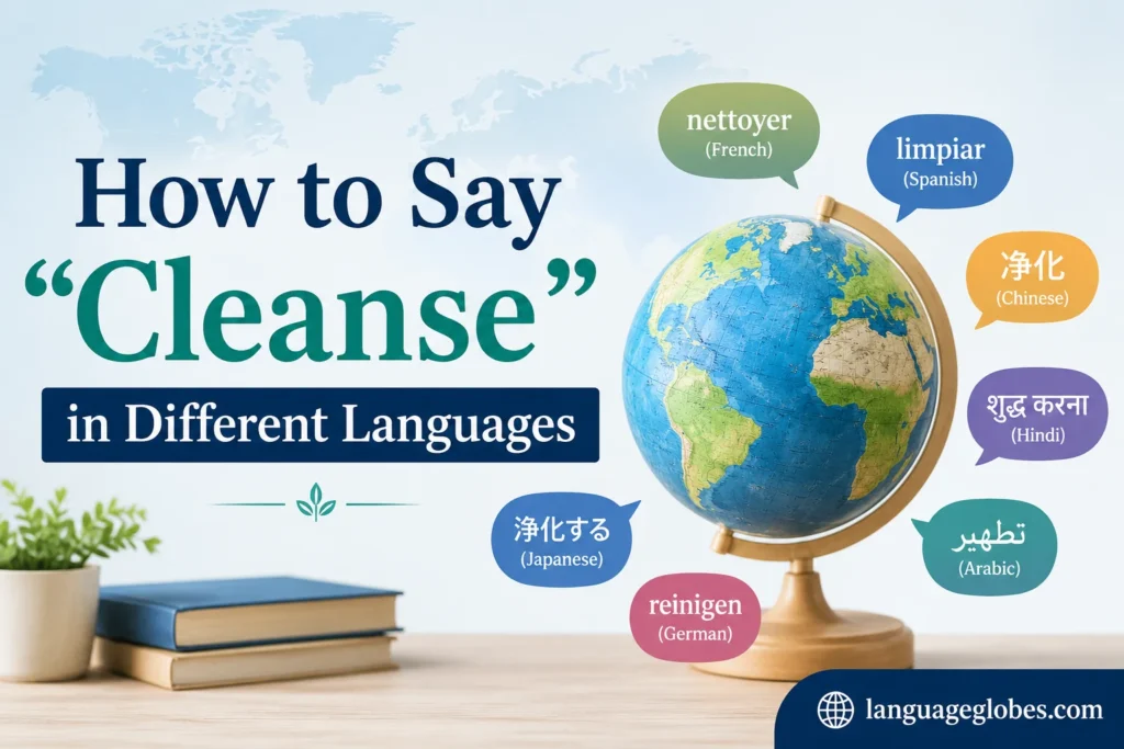 How to Say “Cleanse” in Different Languages