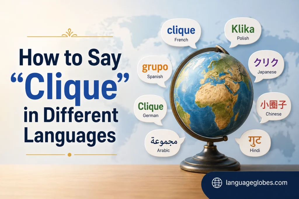 How to Say "Clique" in Different Languages