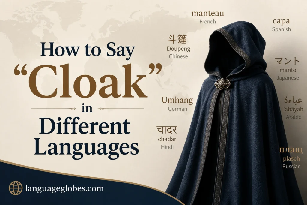How to Say “Cloak” in Different Languages