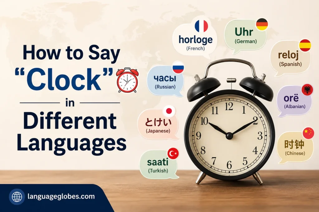 How to Say "Clock" in Different Languages