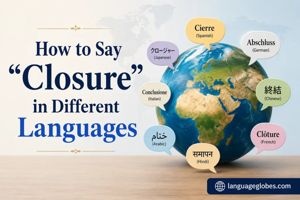 How to Say “Closure” in Different Languages