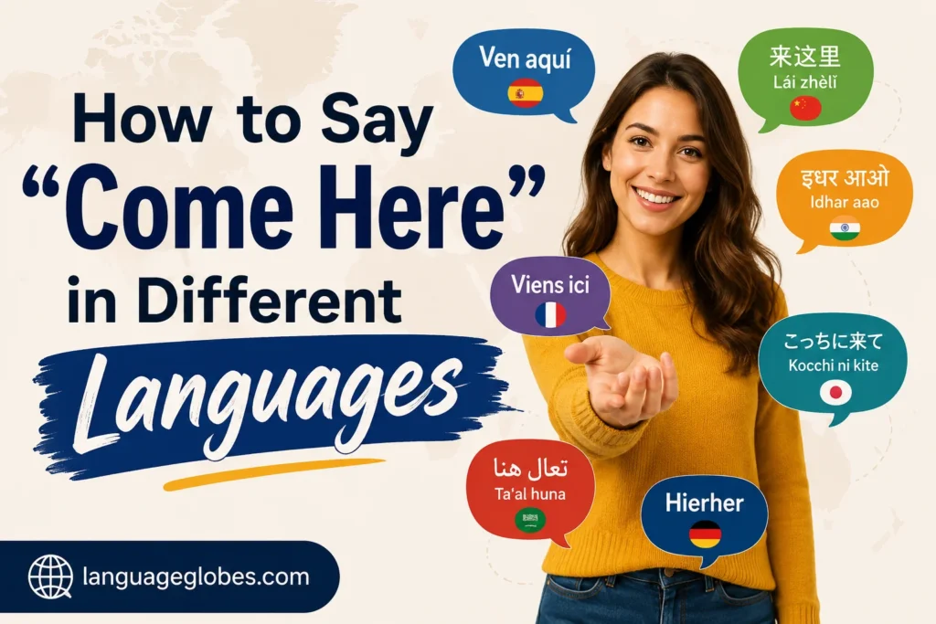 How to Say "Come Here" in Different Languages