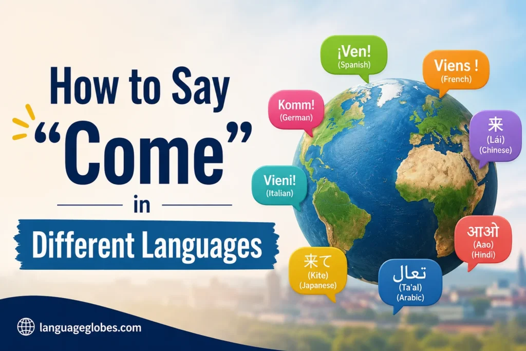 How to Say “Come” in Different Languages
