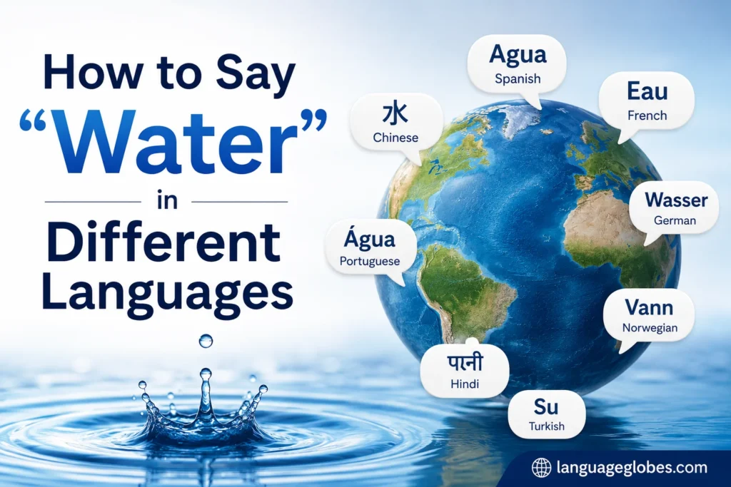 How to Say “Water” in Different Languages