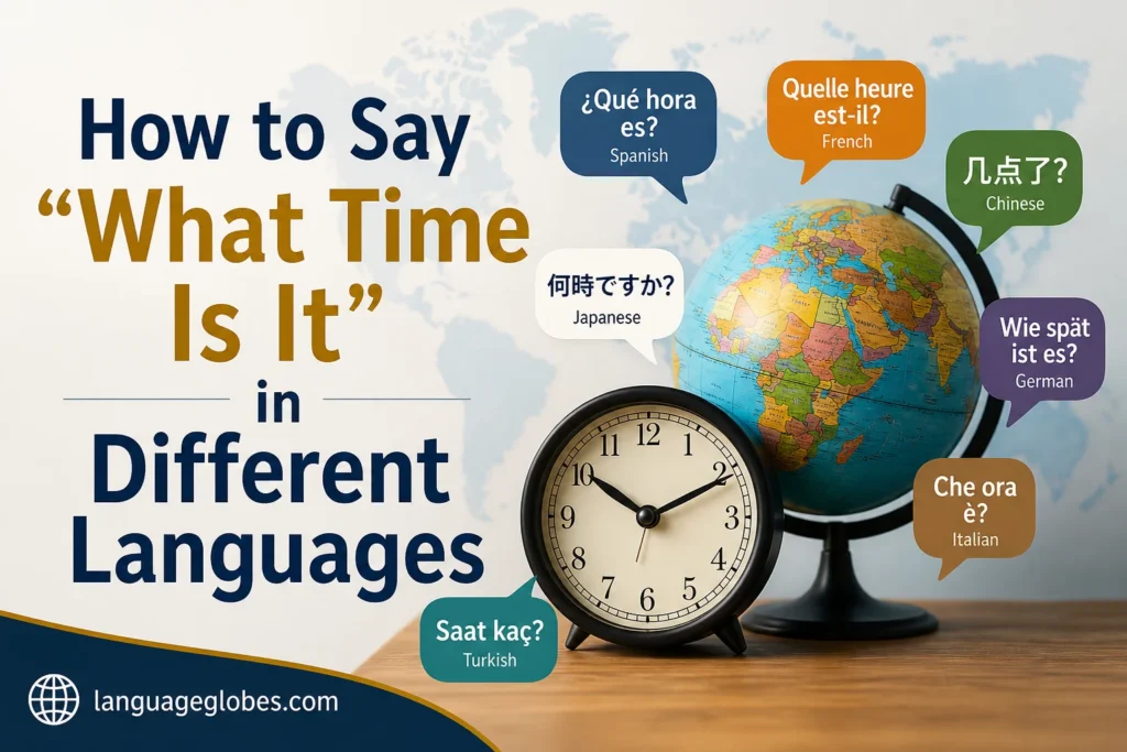 How to Say "What Time Is It" in Different Languages
