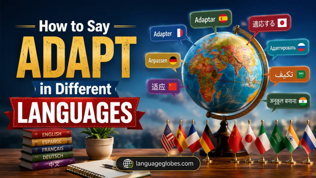 How to Say Adapt in Different Languages