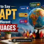 How to Say Adapt in Different Languages