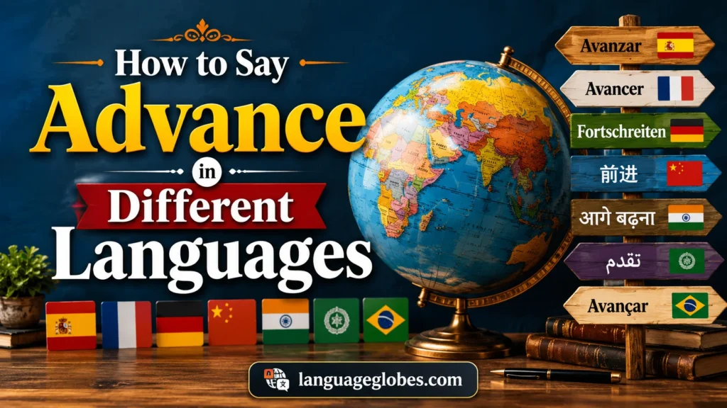 How to Say Advance in Different Languages