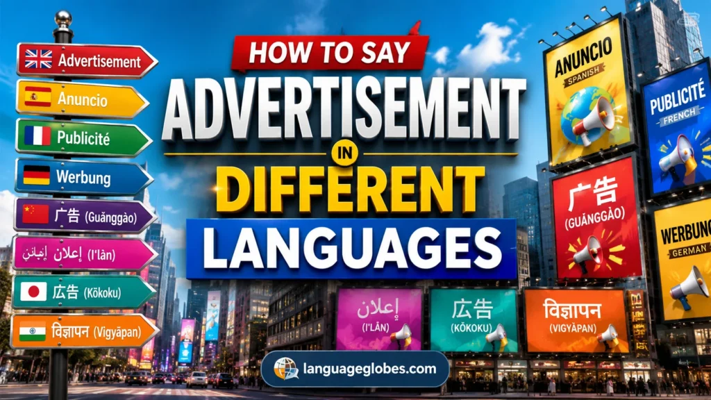 How to Say Advertisement in Different Languages