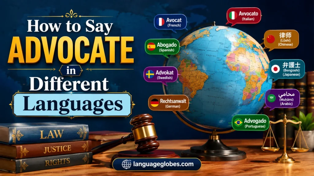 How to Say Advocate in Different Languages