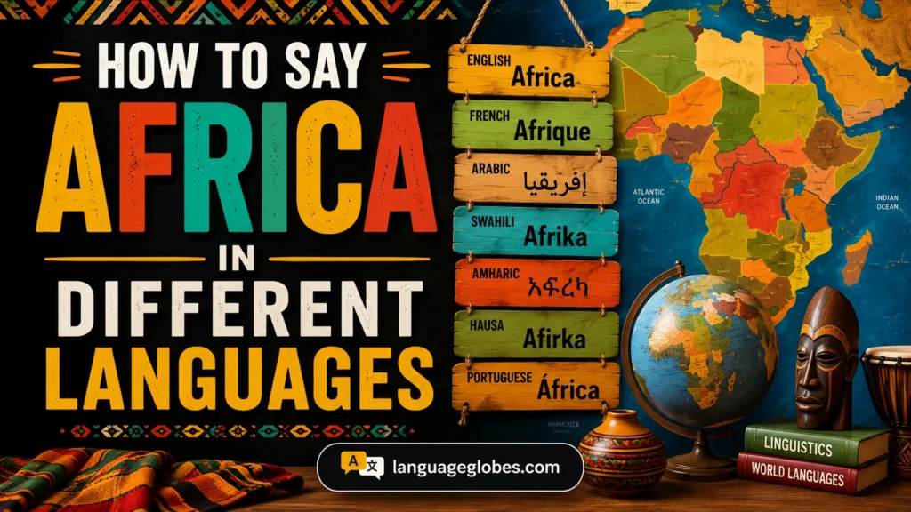 How to Say Africa in Different Languages