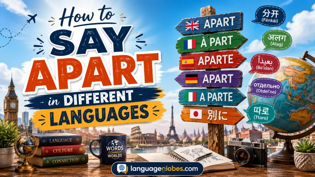 How to Say Apart in Different Languages
