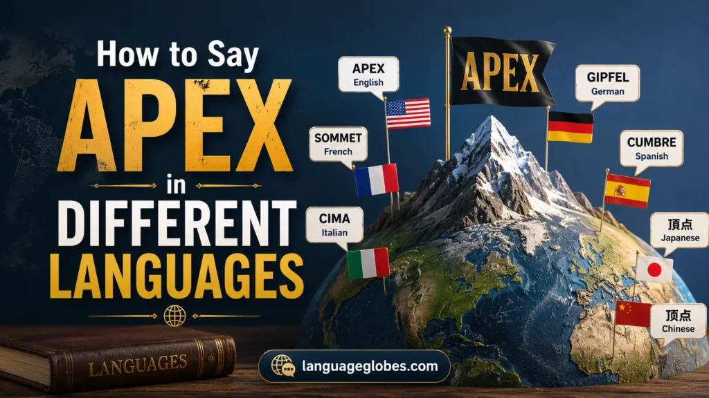 How to Say Apex in Different Languages