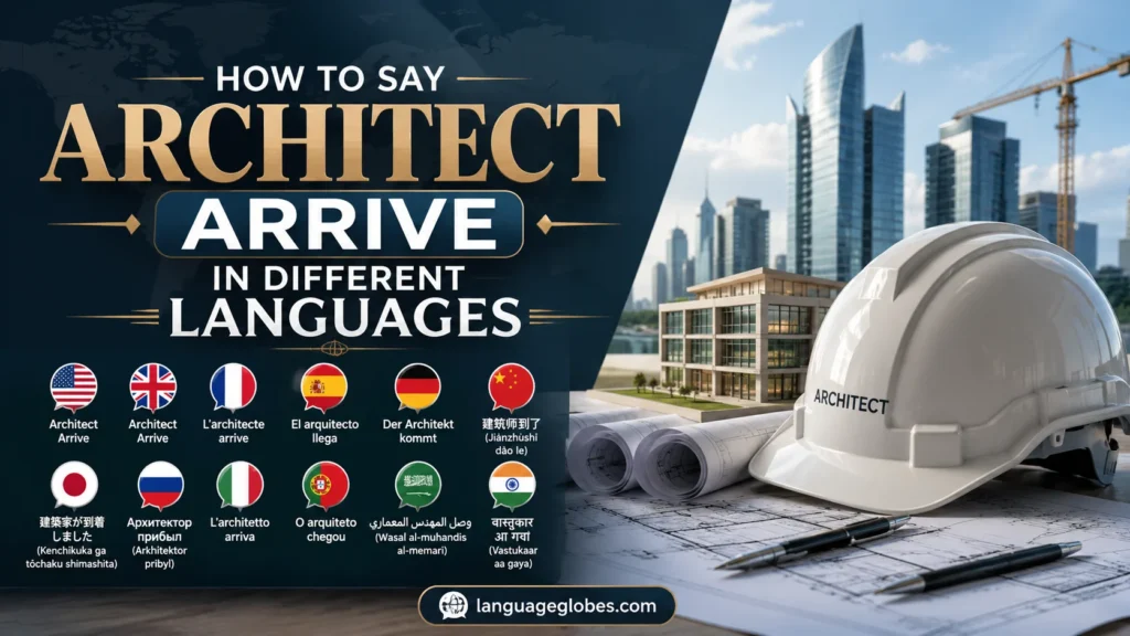 How to Say Architect Arrive in Different Languages
