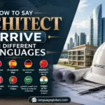 How to Say Architect Arrive in Different Languages