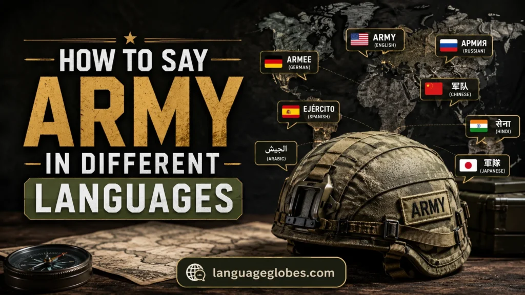 How to Say Army in Different Languages