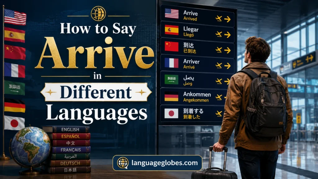 How to Say Arrive in Different Languages