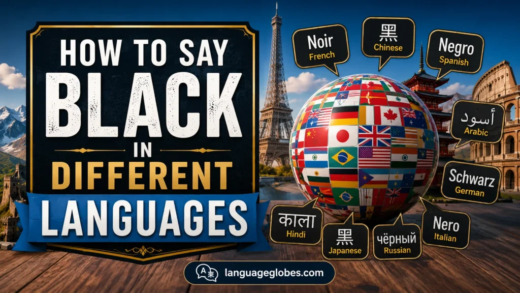 How to Say Black in Different Languages