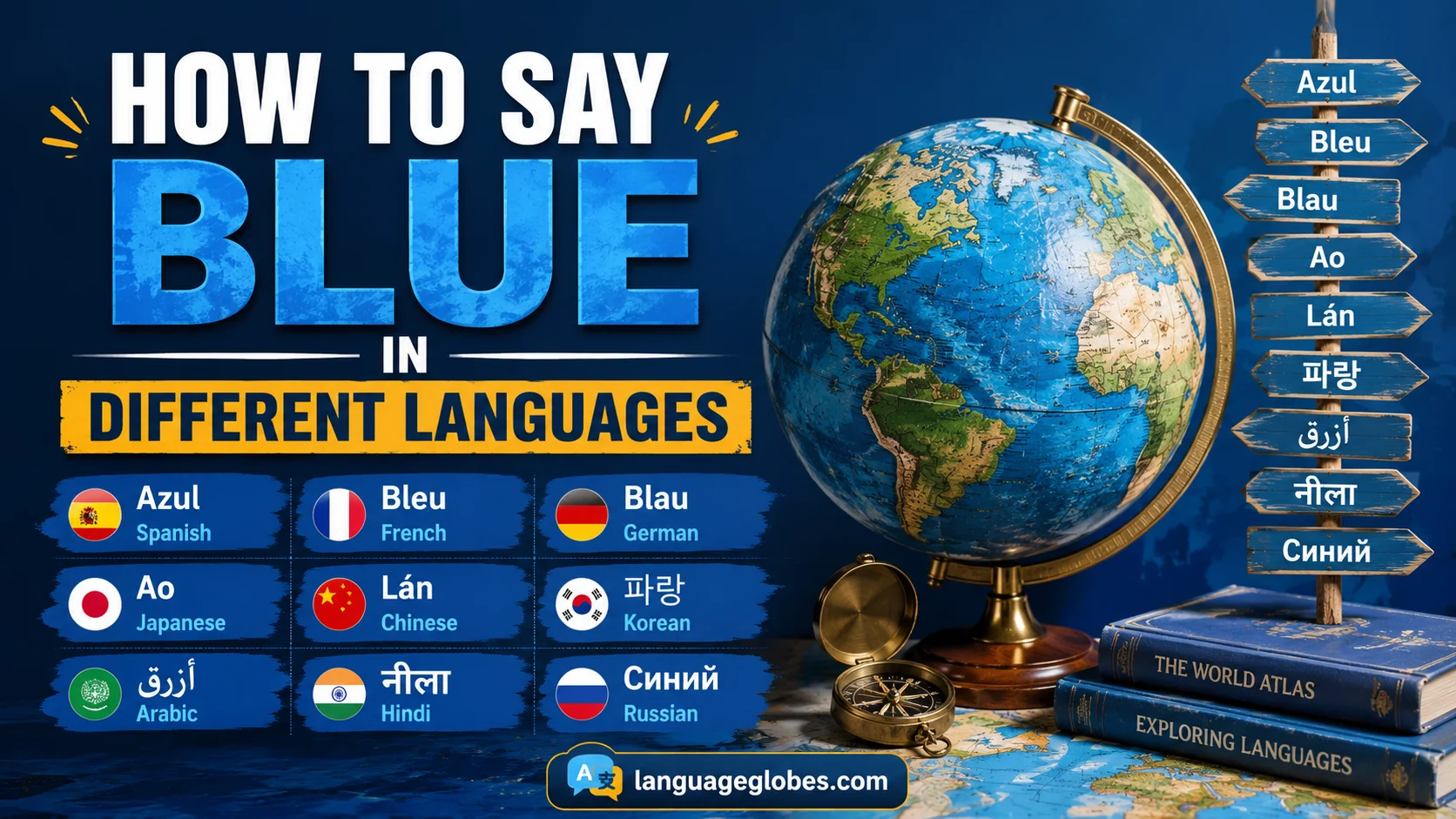 How to Say Blue in Different Languages