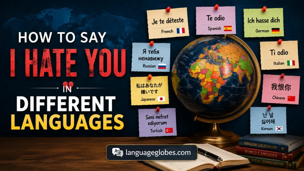 How to Say I Hate You in Different Languages