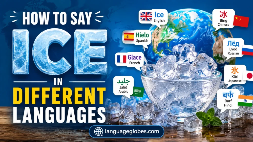 How to Say Ice in Different Languages