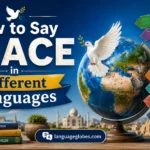 How to Say Peace in Different Languages