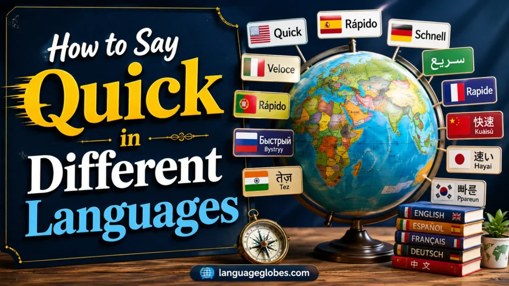 How to Say Quick in Different Languages