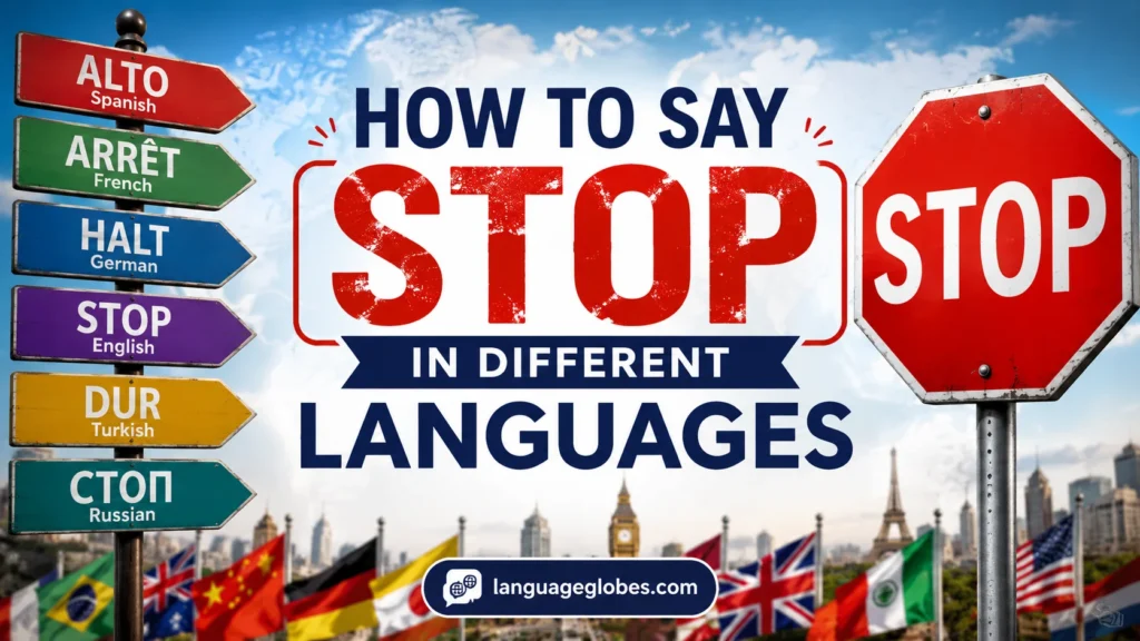 How to Say Stop in Different Languages