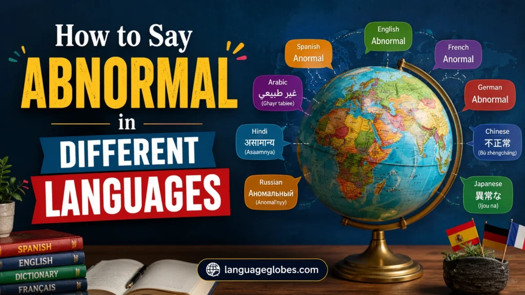 How to Say Abnormal in Different Languages