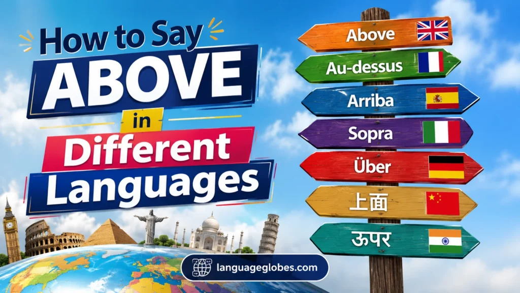 How to Say Above in Different Languages