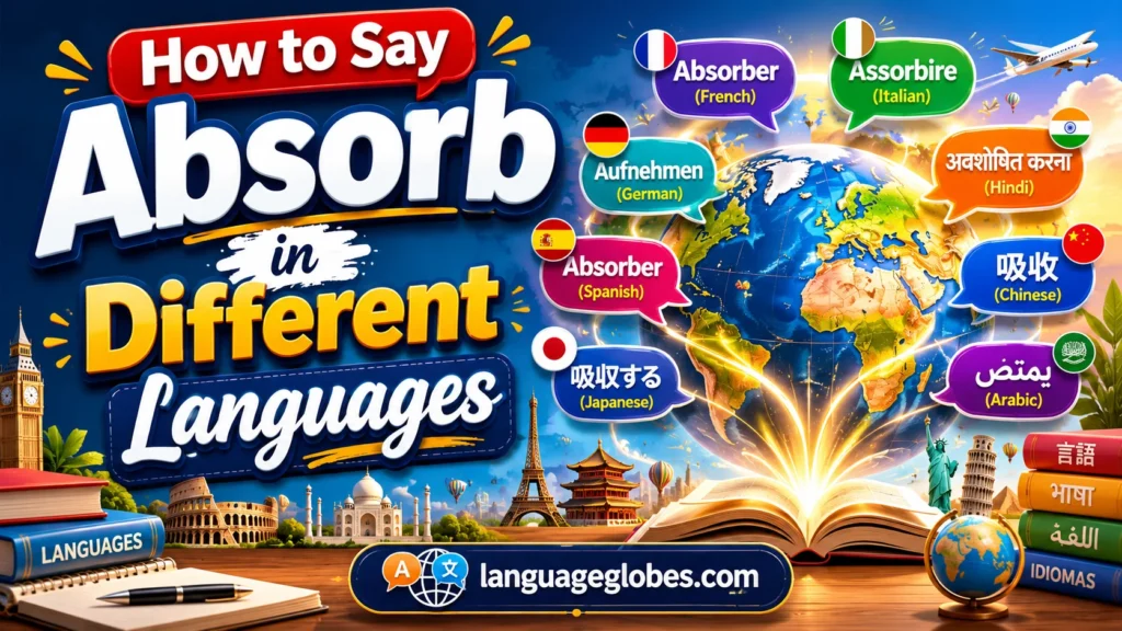 How to Say Absorb in Different Languages