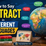 How to Say Abstract in Different Languages
