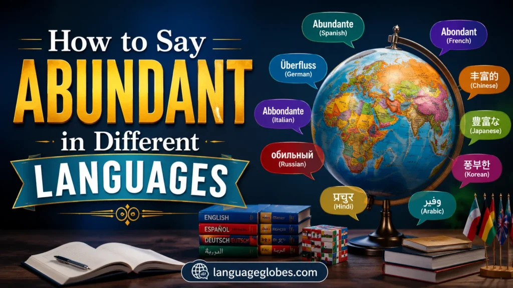 How to Say Abundant in Different Languages