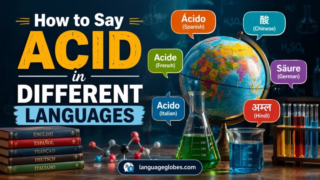 How to Say Acid in Different Languages