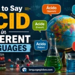 How to Say Acid in Different Languages
