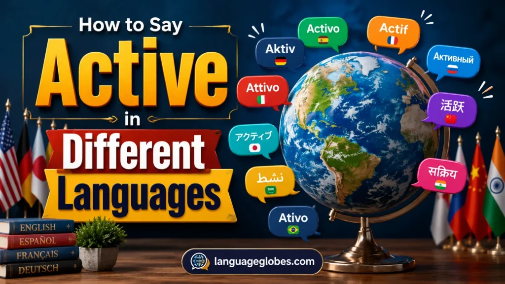 How to Say Active in Different Languages