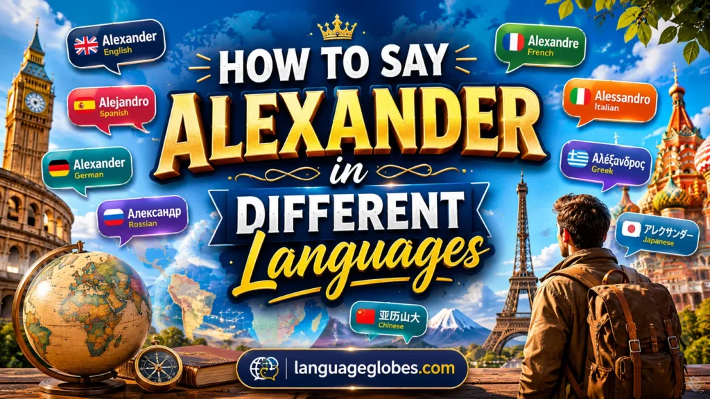 How to Say Alexander in Different Languages