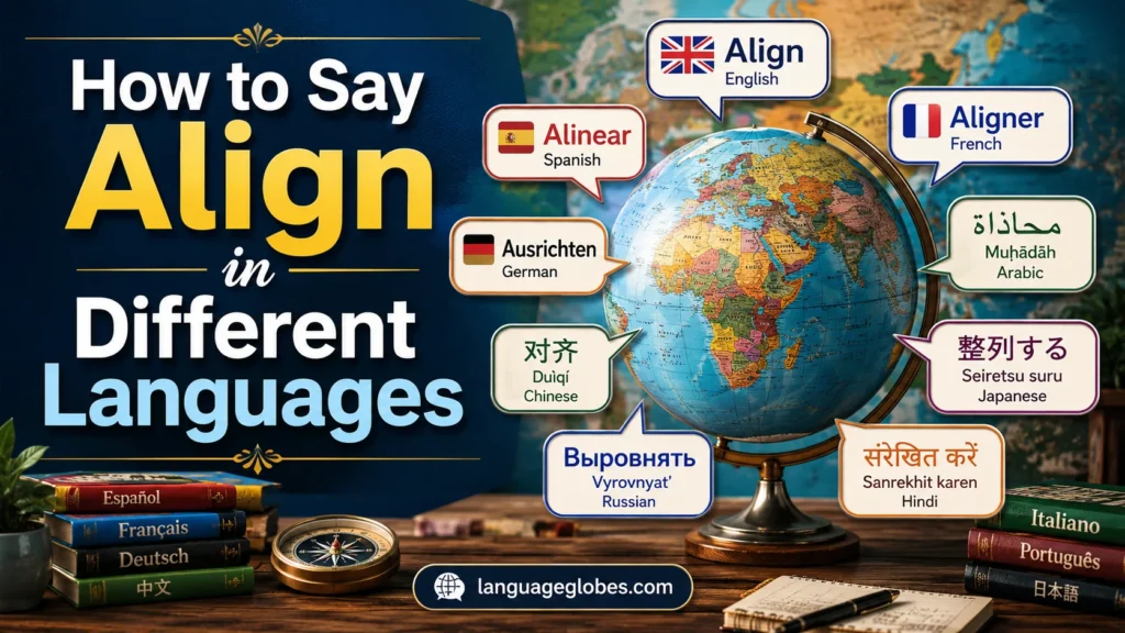 How to Say Align in Different Languages