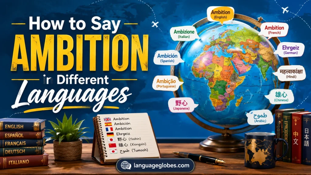 How to Say Ambition in Different Languages
