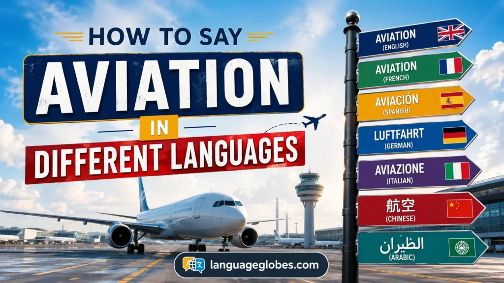 How to Say Aviation in Different Languages