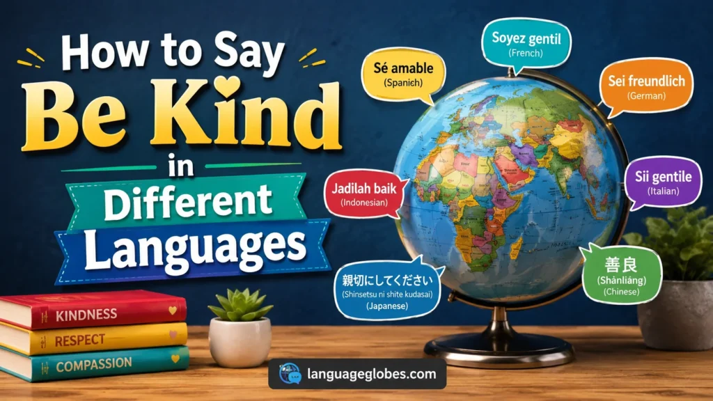 How to Say Be Kind in Different Languages